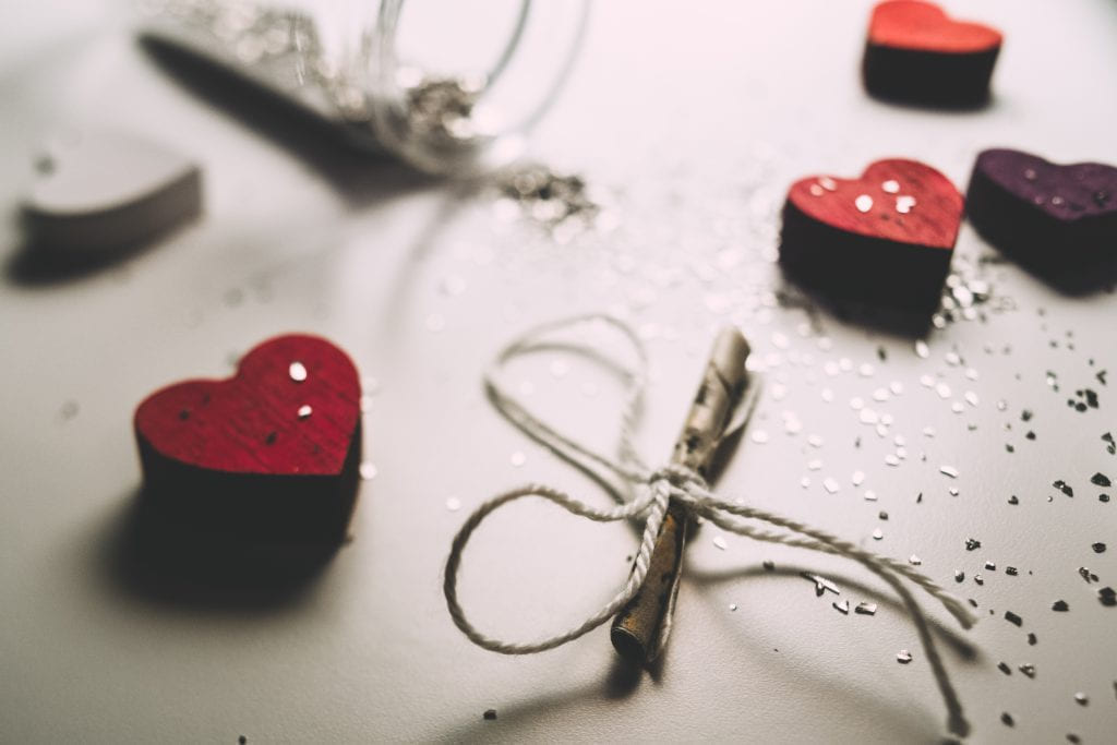 Tiny letter and wooden hearts - freestocks.org - Free stock photo on Little Critter Guide